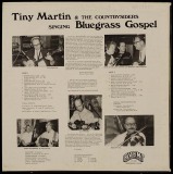 LP-0322, Tim Martin & The Countrysiders, Singing Bluegrass Gospel, back side