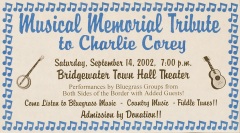 MISC-0045, Musical Memorial Tribute To Charlie Corey