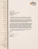 MISC-0705, IBMA Letter to BMAM, Tenth Anniversary, 2006