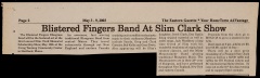 NEWS-0946, Blistered Fingers Story, 2003