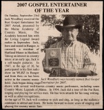 NEWS-0964, Jack Woodbury  Gospel Award, 2007
