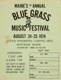 POST-0582, Main'e 3rd Annual Blue Grass Music Festival, 1974