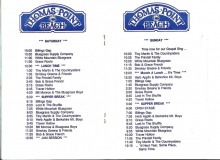 PROG-0002, 1982 Thomas Point Beach Bluegrass Festival, Program Schedule