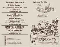 PROG-0098, Salty Dog Bluegrass Music Festival, 1986