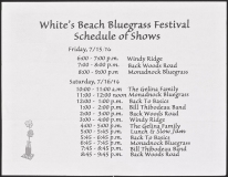 PROG-7853, White's Beacch Bluegrass Festival, 7-2016