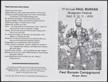 PROG-7864, Paul Bunyan Bluegrass Festival, 1st Anual, September 2005