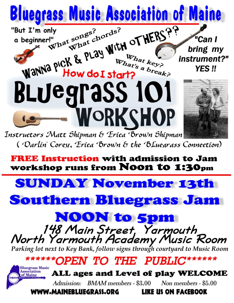 NYA southern jam bluegrass 101 workshop nov 2016