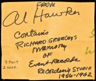 CAS-4087, Note For Richard Greecey's Memory Of Event Records, 1956-1962