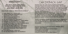 CD-0381, Chairback Gap, For The Good Times