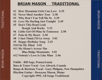 CD-0404, Brian Mason, Traditional