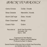 CD-0466, Back To Basics, Some Things Never Change