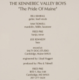 CD-0509, Kennebec Valley Boys, Pride Of Maine