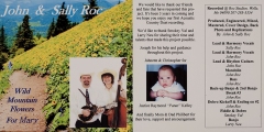 CD-1025, John & Sally Roc, Wild Mountain Flowers For Mary, 2003