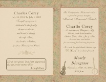 MISC-0043, Musical Memorial Tribute To Charles Corey, 2002