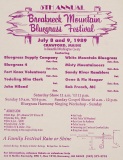 POST-0604, Breakneck Mountain Bluegrass Festival, 5th Annual, 1989