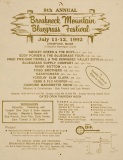 POST-0610, Breakneck Mountain Bluegrass Festival, 8th Annual, 1992