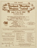 POST-0616, Breakneck Mountain Bluegrass Festival, 11th Annual, 1995