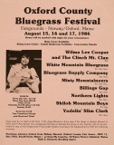 POST-0632, Oxford County Bluegrass Festival, 1986