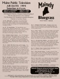 POST-0659, Mainely Bluegrass Television Series, 1994
