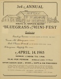 POST-0679, Bluegrass Mini-Fest, 3rd Annual, 1985