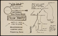 POST-0689, Pine Tree State Blue Grass Pickin Party, 1972
