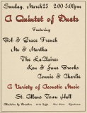 POST-0711, A Quintet Of Duets