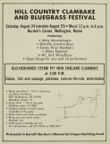 POST-0733, Hill Country Clambake And Bluegrass Festival