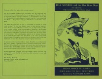 POST-0755, Bill Monroe And The Blue Grass Boys, Portland, 1977