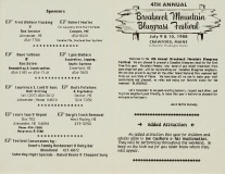 PROG-0117, Breakneck Mountain Bluegrass Festival, 4th Annual, 1988