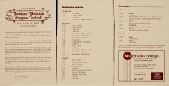 PROG-0121, Breakneck Mountain Bluegrass Festival, 11th Annual, 1995
