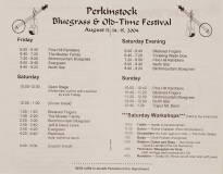 PROG-0125, Perkinstock Bluegrass and Old-Time Festival, 2004