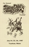 PROG-0128, Blinn Hill Bluegrass Festiva, 1st Annual, 1987