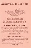 PROG-0130, Salty Dog Bluegrass Festival, 1991