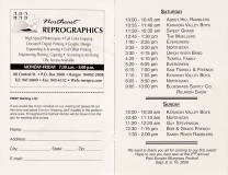 PROG-0139, Paul Bunyan Bluegrass Festival, 1st Annual, 2005