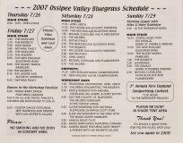 PROG-0145, Ossipee Valley Bluegrass & Acoustic Music Festival, 2007