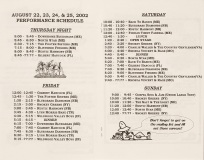 PROG-0151, Blistered Fingers Bluegrass Festival, 19th, 2002