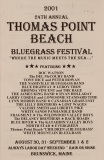 PROG-0163, Thomas Point Beach Bluegrass Festival, 24th Annual, 2001
