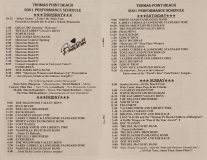PROG-0164, Thomas Point Beach Bluegrass Festival, 24th Annual, 2001