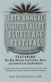 PROG-0996, 10th Annual Ossipee Valley Bluegrass Festival, 2009