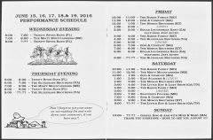 PROG-7861, Blistered Fingers Bluegrass Festival, 46th, June 2016